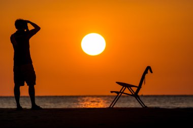 fotografo al crepuscolo