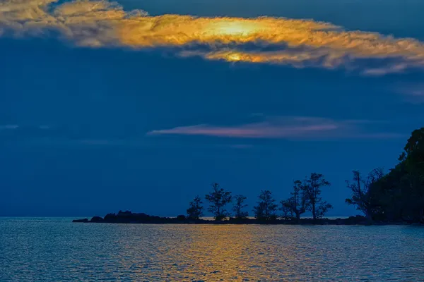 Tramonto sul mare — Foto Stock