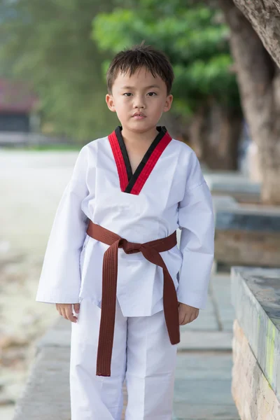 Taekwondo boy — Stock fotografie