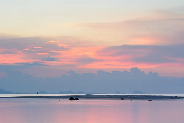 Paisaje marino atardecer — Foto de Stock