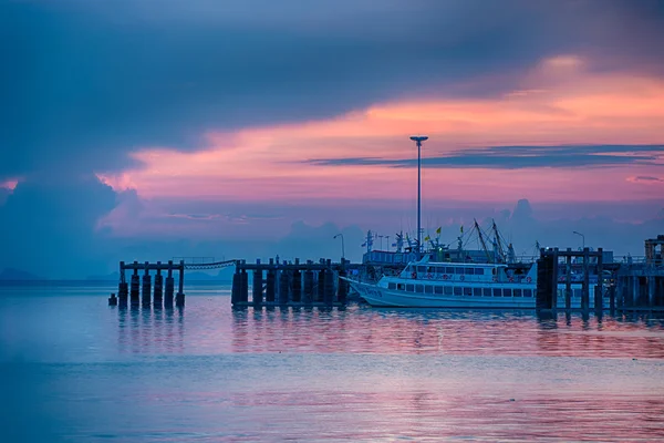 Paisaje marino atardecer — Foto de Stock