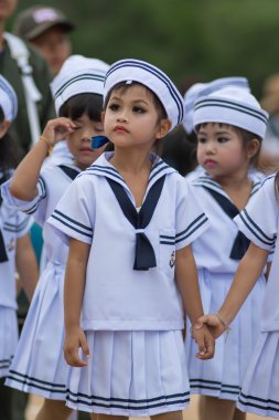 Çocuklar spor geçidi