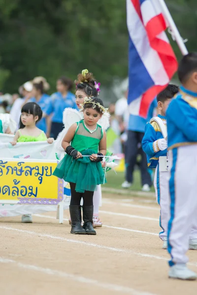 Desfile de desporto infantil — Fotografia de Stock