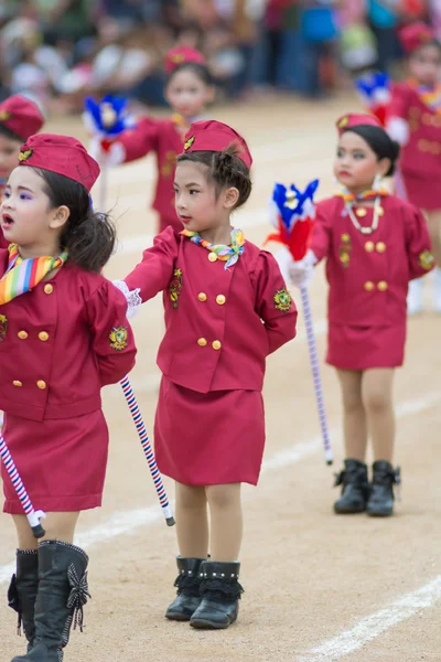 Desfile de desporto infantil — Fotografia de Stock