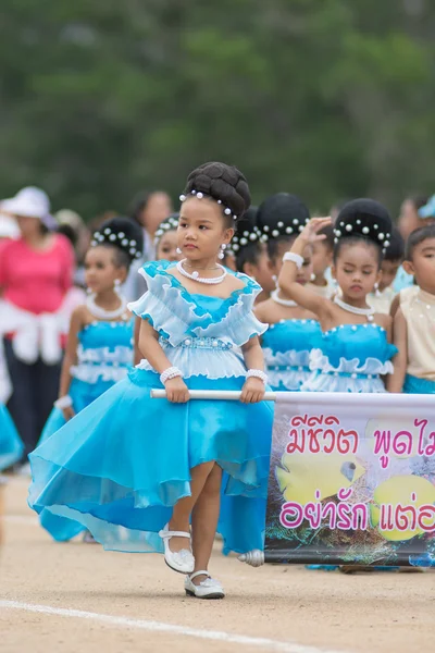 Desfile de desporto infantil — Fotografia de Stock