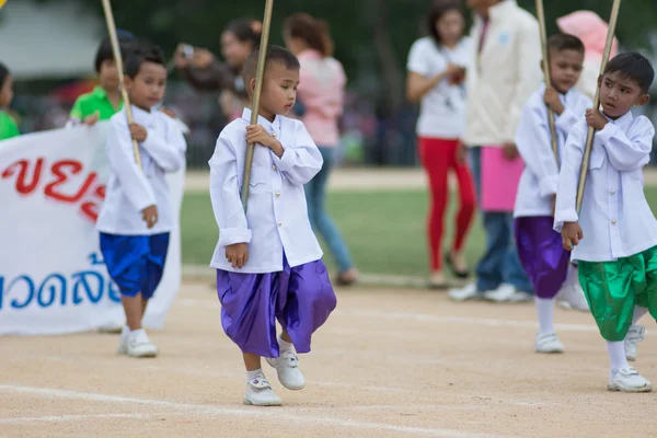 Desfile de desporto infantil — Fotografia de Stock