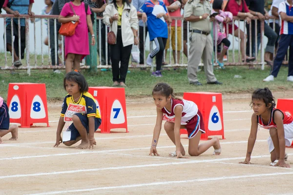 泰国学生在体育游行 2014 — 图库照片