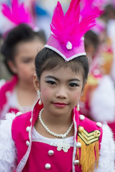 Студенты Таиланда на параде 2014 года — стоковое фото