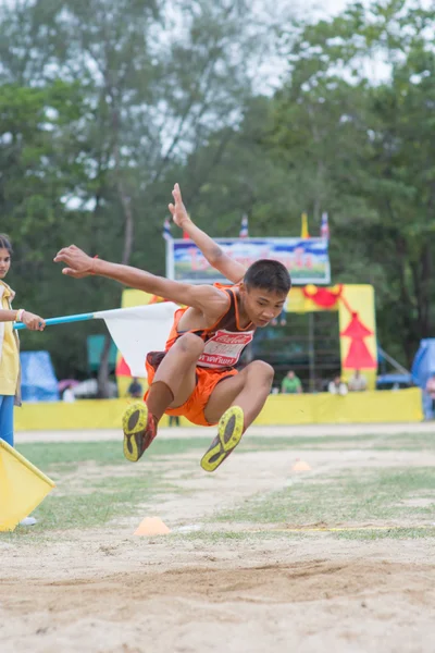 Tajski uczniów podczas parady sportu 2014 — Zdjęcie stockowe