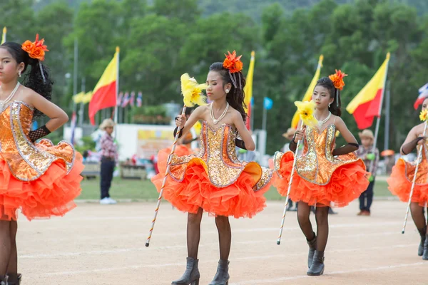 खेल परेड 2014 के दौरान थाई छात्रों — स्टॉक फ़ोटो, इमेज
