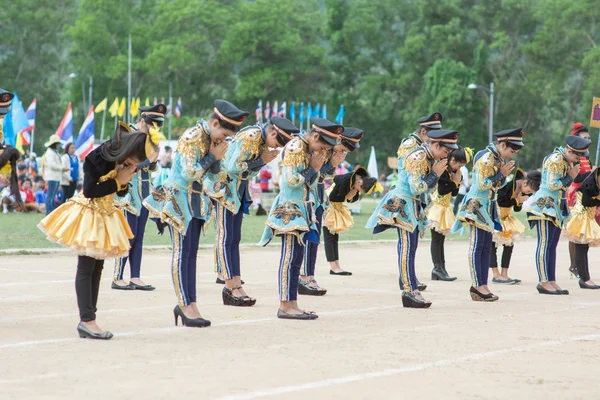 Kids during sport parade — Stock Photo, Image