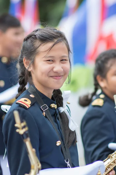 Kids during sport parade — Stock Photo, Image