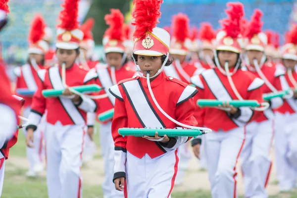 Kids during sport parade — Stock Photo, Image