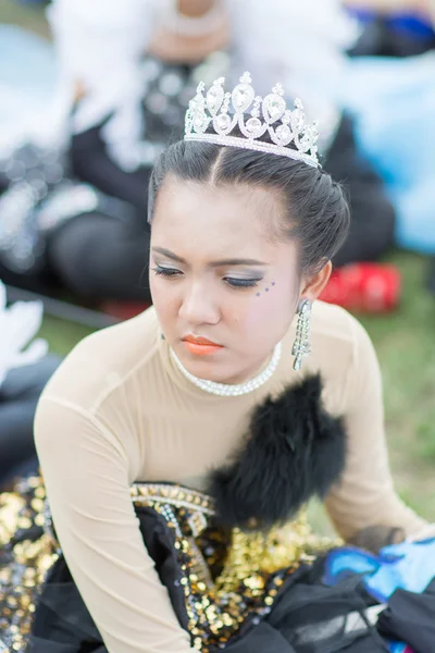 Crianças durante desfile esportivo — Fotografia de Stock