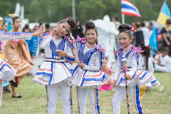 Kids during sport parade — Stock Photo, Image