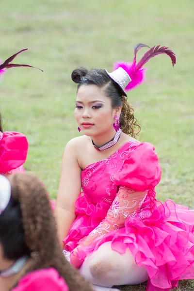 Crianças durante desfile esportivo — Fotografia de Stock