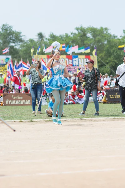 Kids during sport parade — Stock Photo, Image