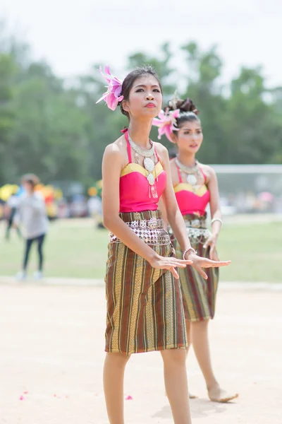 Kids during sport parade — Stock Photo, Image