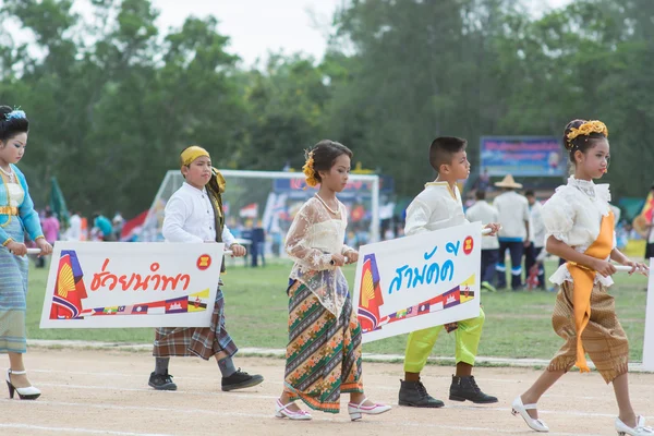 Desfile de desporto infantil — Fotografia de Stock