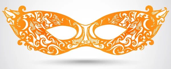 Illustration de masque de carnaval. élément de design vectoriel pour l'invitation — Image vectorielle