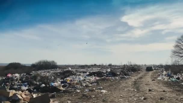 Ukraine March 2022 Environmental Disaster Agricultural Fields Polluted Waste — Wideo stockowe