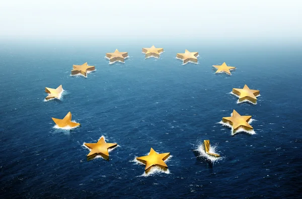 A Europa à deriva — Fotografia de Stock