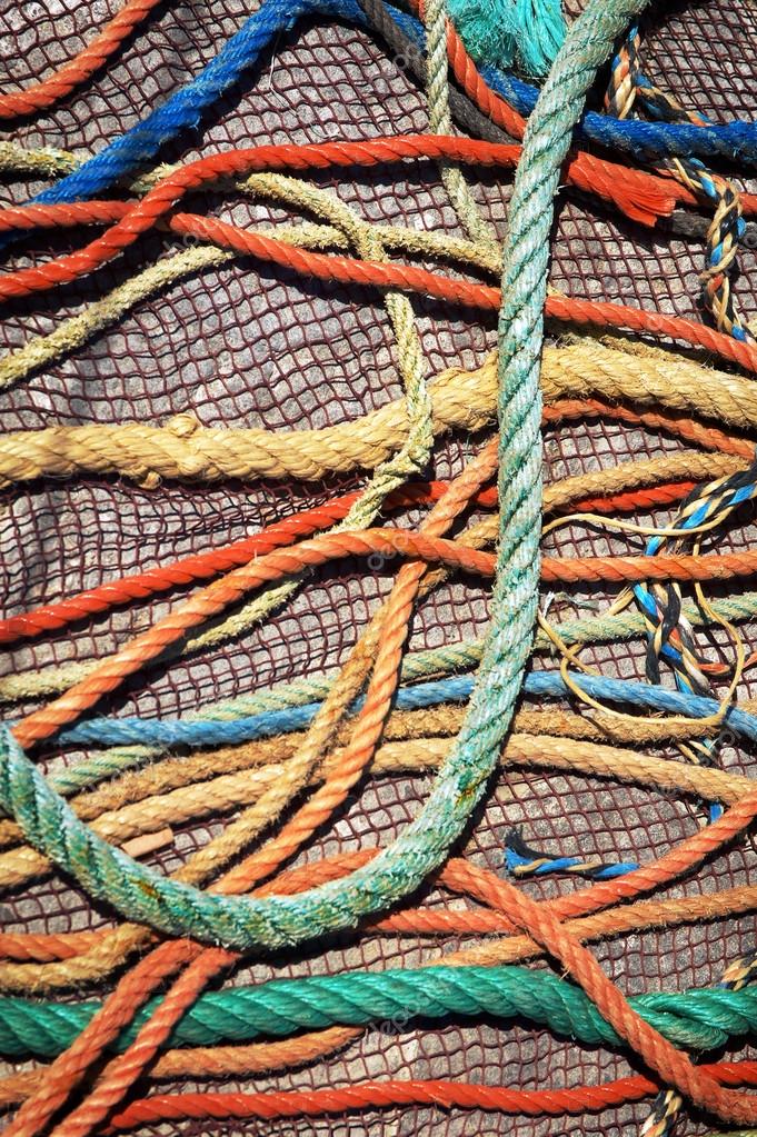 Fishing Ropes and Net Stock Photo by ©ccaetano 27194293