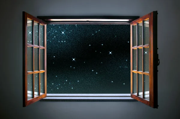 Ventana estrellada — Foto de Stock