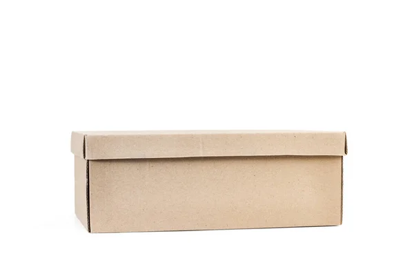 Cardboard Box White Background Stock Picture