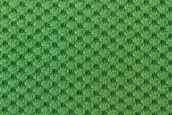 Egy Zöld Gyapjú Szövet Textúra Közelről — Stock Fotó