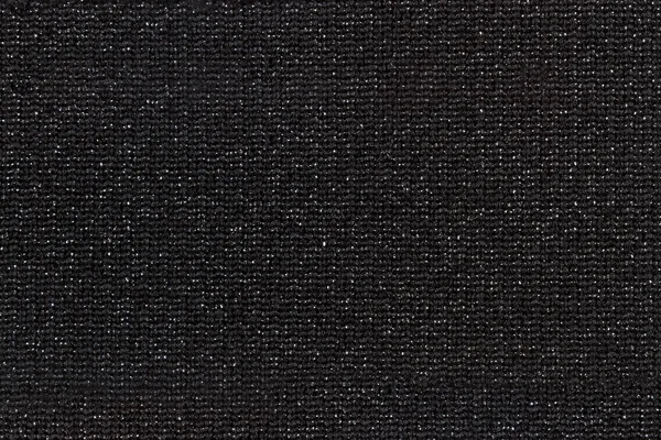 近距离观察的黑色毛织物的结构 — 图库照片
