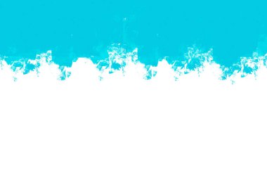 Kopya alanı ile beyaz ve açık mavi fırça boya dokusu