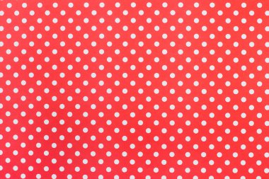 Beyaz benekli kırmızı bir arkaplan