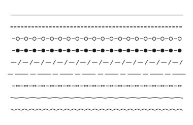 Black dividing lines on a white background