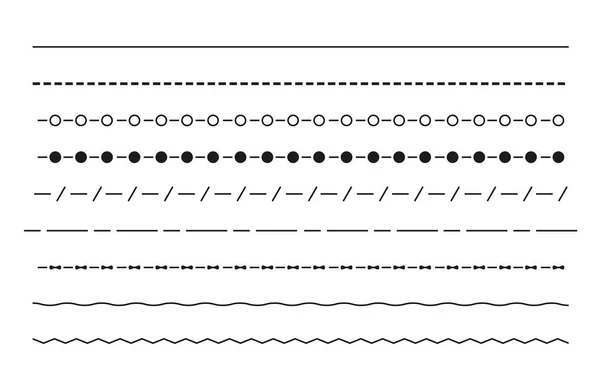 Black dividing lines on a white background
