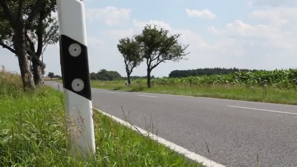 Country road near Berlin in Germany — Stock Video