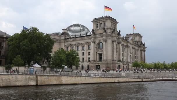 柏林的国会大厦 — 图库视频影像