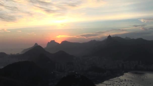Monumento cristo redentor rio de Janeiro, Brezilya — Stok video