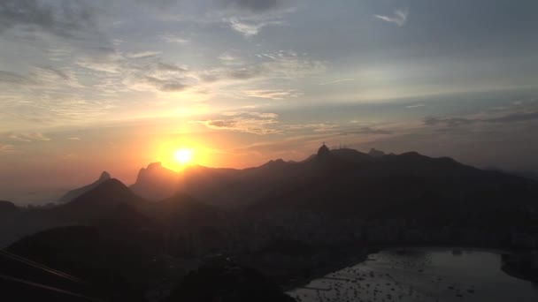 Monumento cristo redentor i rio de janeiro, Brasilien — Stockvideo