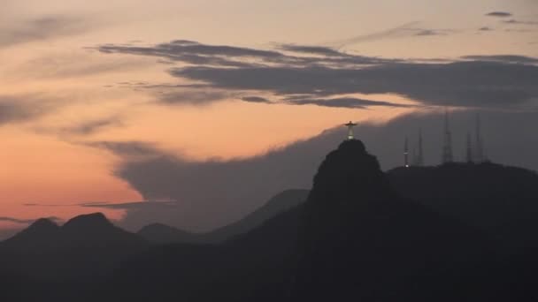 Monumento cristo redentor in Rio de Janeiro, Brasilien — Stockvideo