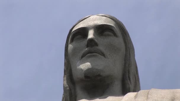 リオデジャネイロ、ブラジルの独立記念碑・ ニ ・ クリスト redentor — ストック動画