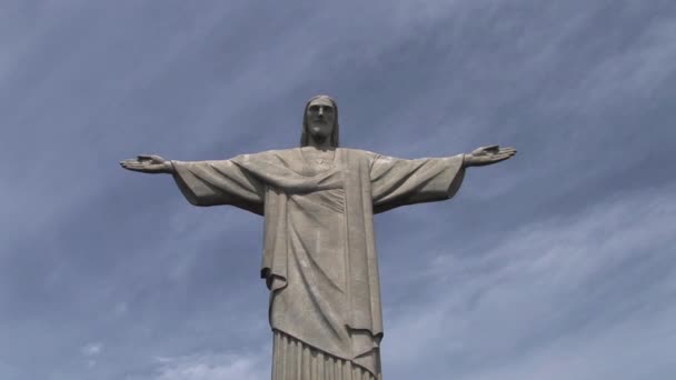 Monumento cristo redentor i rio de janeiro, Brasilien — Stockvideo