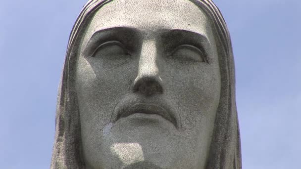 Μνημείο του Χριστού Λυτρωτή στο Ρίο ντε Τζανέιρο, Βραζιλία — Αρχείο Βίντεο