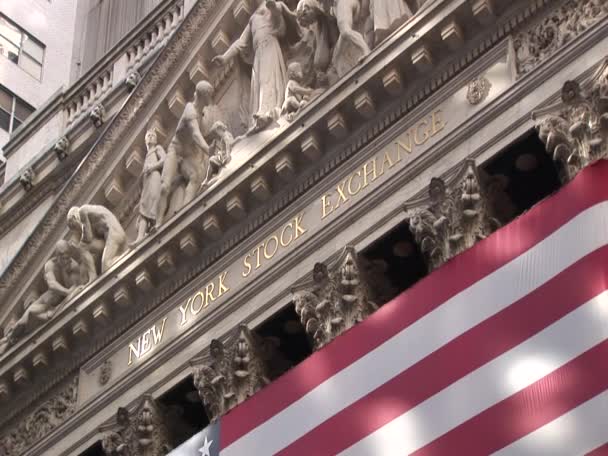New York burza cenných papírů — Stock video