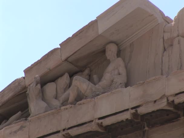 Akropolis in Athen, Griechenland — Stockvideo