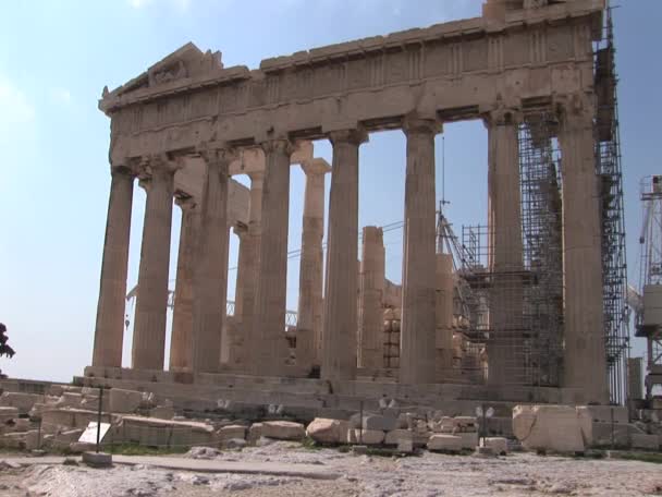 Akropolis in Athene, Griekenland — Stockvideo