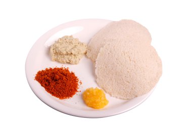 Hint turşusu ile Idli ghee ve Hint turşusu tozu