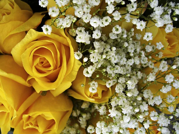 Yellow Roses And Baby — Stock Photo, Image