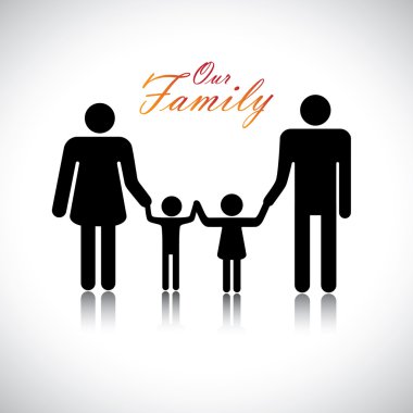mutlu bir aile babası, annesi, kızı & oğlu tex ile birlikte