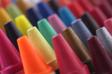 Colorful pastel(crayon) pencils tips for children and others use clipart
